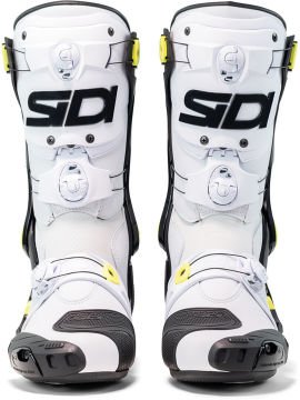 Sidi Rex Motosiklet Bot Beyaz/Siyah/Sarı