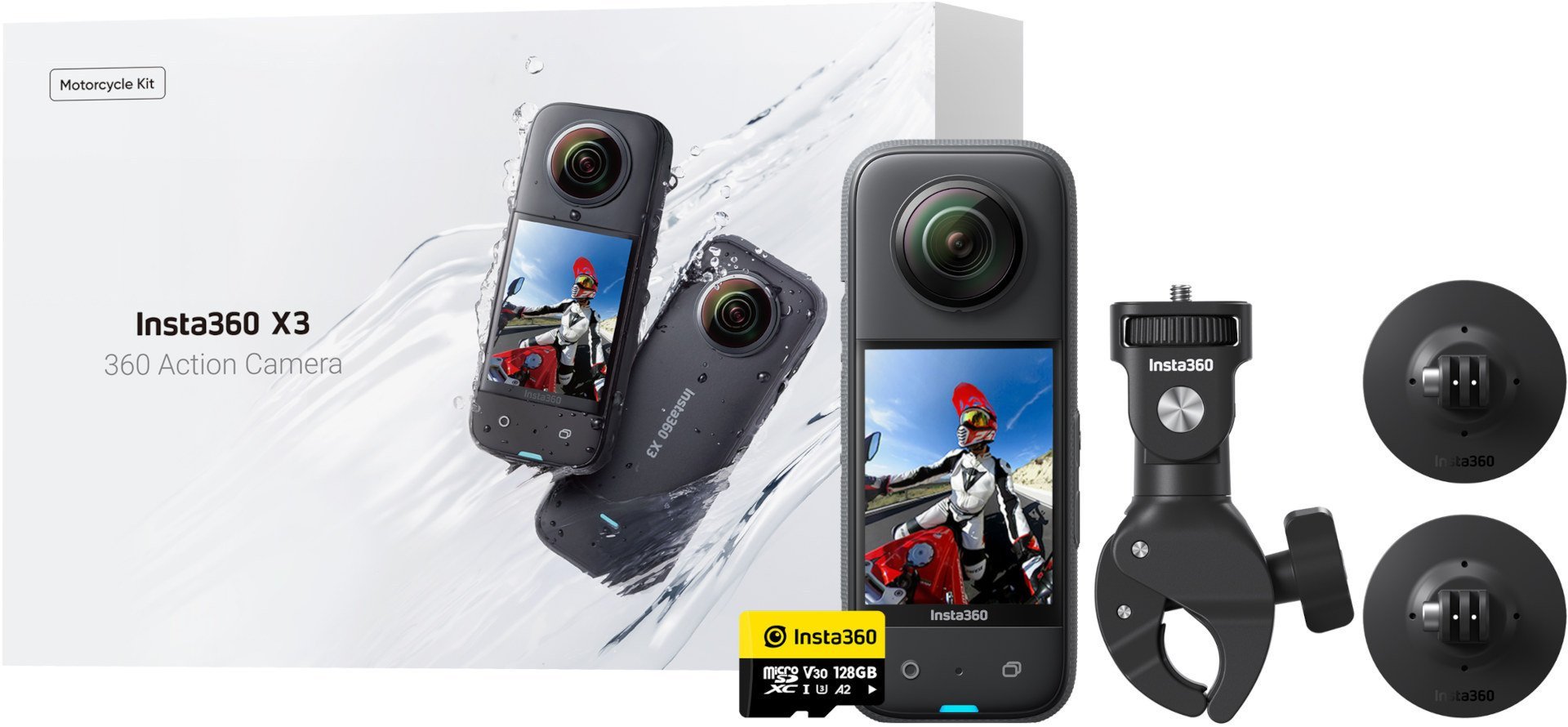 Insta360 X3 Motosiklet Kamera Kit