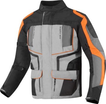 Berik Safari Waterproof 3in1 Motosiklet Mont Siyah/Gri/Turuncu