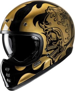 HJC V60 Flame Kapalı Kask Altın