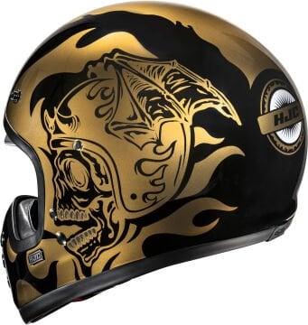 HJC V60 Flame Kapalı Kask Altın