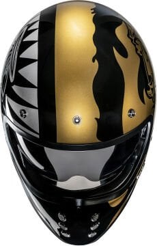 HJC V60 Flame Kapalı Kask Altın